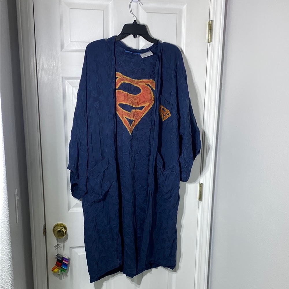 DC Comics Superman Blue and Orange Loungewear, A-020 - Picture 1 of 4
